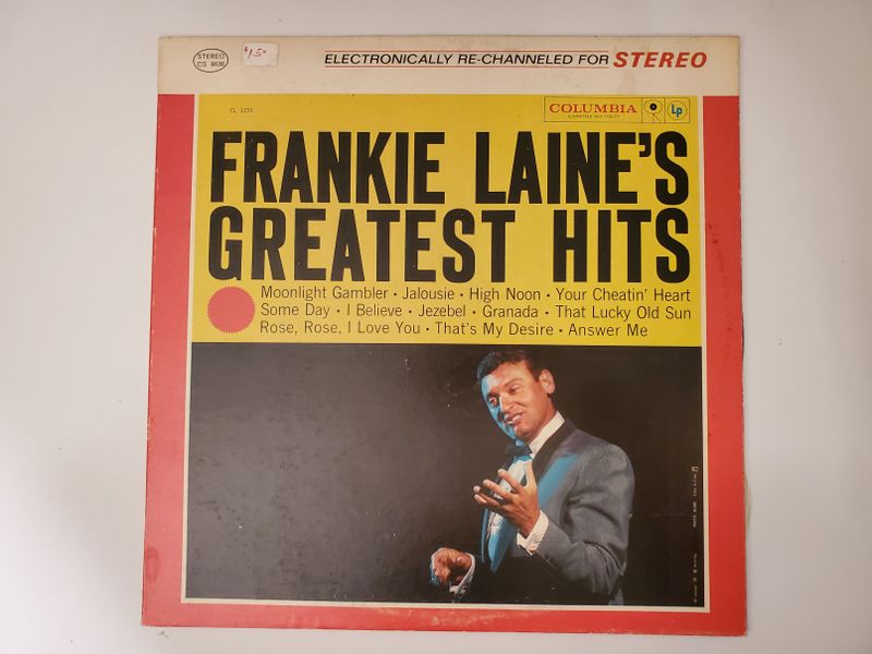 Frankie Laine Frankie Laine's Greatest Hits vinyl record